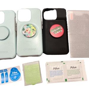 iPhone 13 Pro Lot OtterBox Cases Charger Juice Pack Phone Screen Cell 14 Max Pro